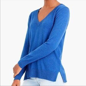 EILEEN FISHER long sleeve Sweatshirts blue V-neck women's size XS merino wool